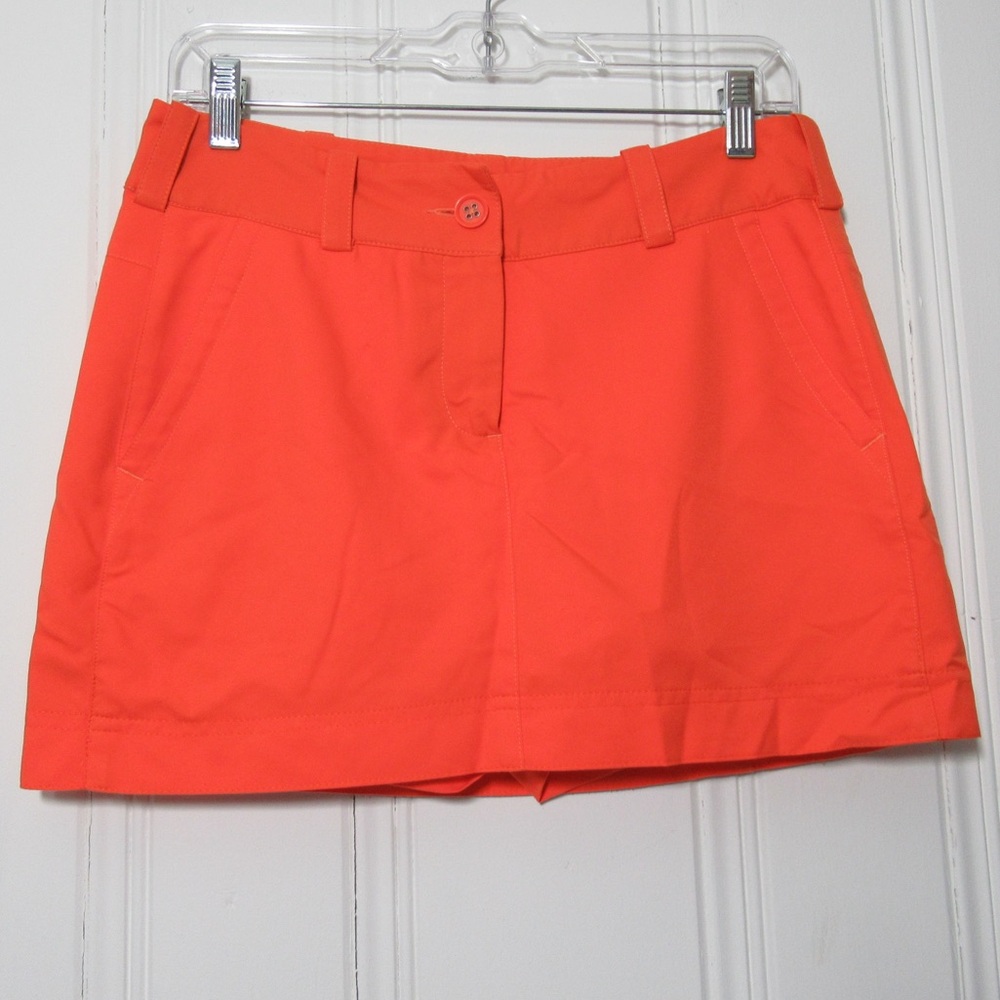 Nike Golf Bright Orange Golf Skort Size 4
